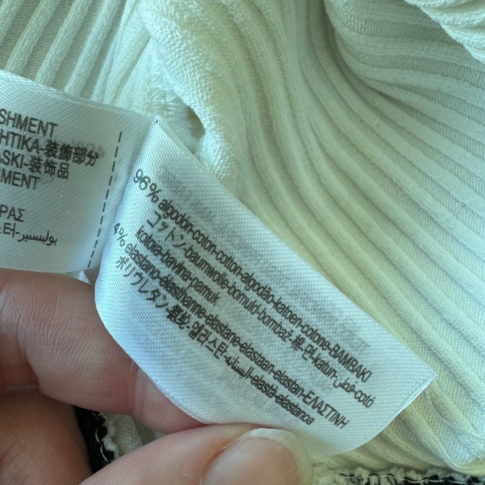 ZARA Ribbed Knit Peplum Tank – Size S – Never Worn - Picture 11 of 13